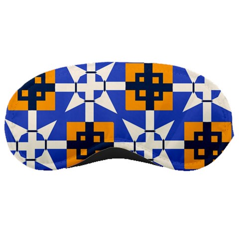 Shapes on a blue background                                                           Sleeping Mask from ArtsNow.com Front