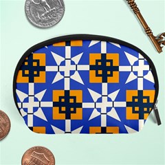 Shapes on a blue background                                                           Accessory Pouch from ArtsNow.com Front