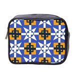 Shapes on a blue background                                                           Mini Toiletries Bag (Two Sides)