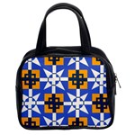 Shapes on a blue background                                                           Classic Handbag (Two Sides)