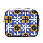 Shapes on a blue background                                                           Mini Toiletries Bag (One Side)