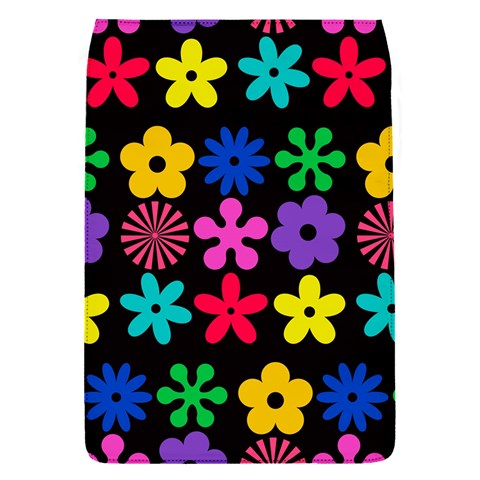 Colorful flowers on a black background pattern                                                           BlackBerry Q10 Hardshell Case from ArtsNow.com Front