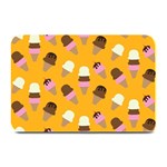 Ice cream on an orange background pattern                                                            Plate Mat