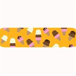 Ice cream on an orange background pattern                                                            Large Bar Mat