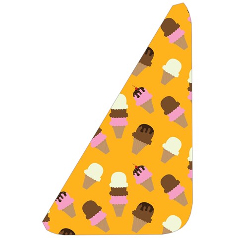 Ice cream on an orange background pattern                                                          Belt Pouch Bag (Large) from ArtsNow.com Front Left