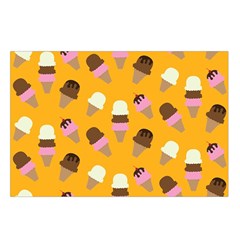 Ice cream on an orange background pattern                                                          Belt Pouch Bag (Large) from ArtsNow.com Loop