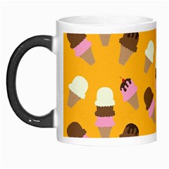 Ice cream on an orange background pattern                                                             Morph Mug from ArtsNow.com Left