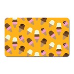 Ice cream on an orange background pattern                                                             Magnet (Rectangular)