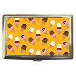 Ice cream on an orange background pattern                                                             Cigarette Money Case