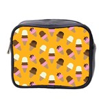 Ice cream on an orange background pattern                                                             Mini Toiletries Bag (Two Sides)