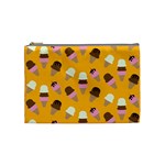 Ice cream on an orange background pattern                                                             Cosmetic Bag