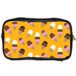 Ice cream on an orange background pattern                                                             Toiletries Bag (One Side)