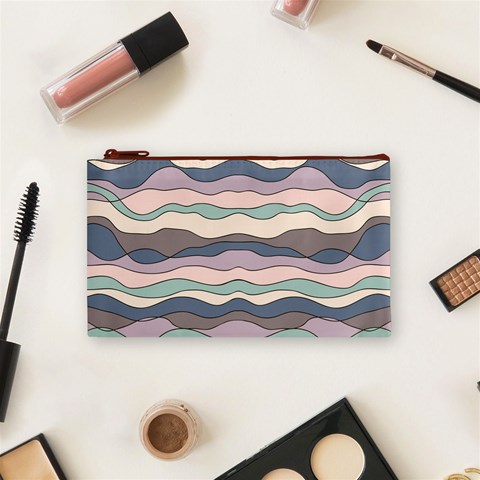 one line drawing lip Cosmetic Bag (Small) from ArtsNow.com Front