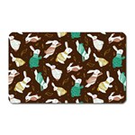 Easter rabbit pattern Magnet (Rectangular)