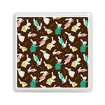 Easter rabbit pattern Memory Card Reader (Square)