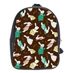 Easter rabbit pattern School Bag (XL)