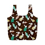 Easter rabbit pattern Full Print Recycle Bag (M)