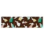 Easter rabbit pattern Satin Scarf (Oblong)