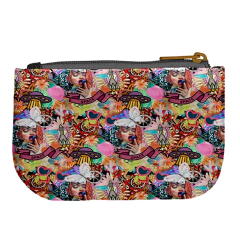 Retro Color Large Coin Purse from ArtsNow.com Back