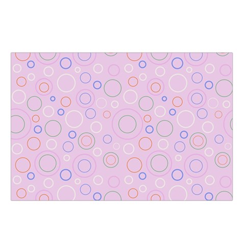 Multicolored Circles On A Pink Background Belt Pouch Bag (Large) from ArtsNow.com Loop
