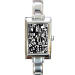 Punk Lives Rectangle Italian Charm Watch