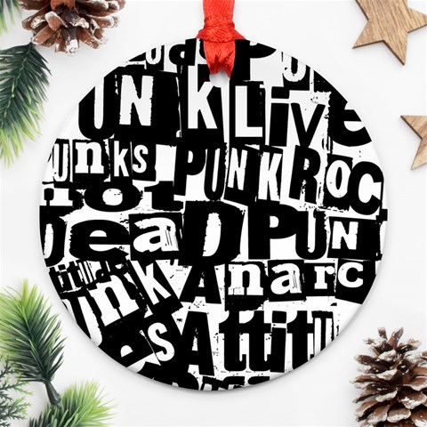 Punk Lives Ornament (Round) from ArtsNow.com Front