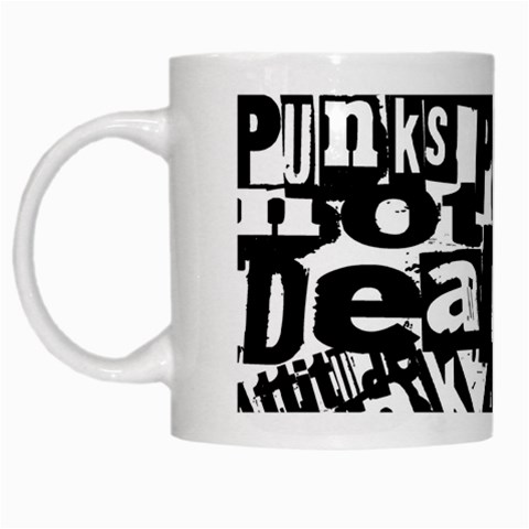 Punk Lives White Mugs from ArtsNow.com Left