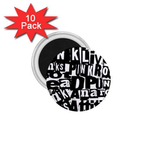 Punk Lives 1.75  Magnets (10 pack)  from ArtsNow.com Front