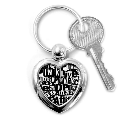 Punk Lives Key Chain (Heart) from ArtsNow.com Front