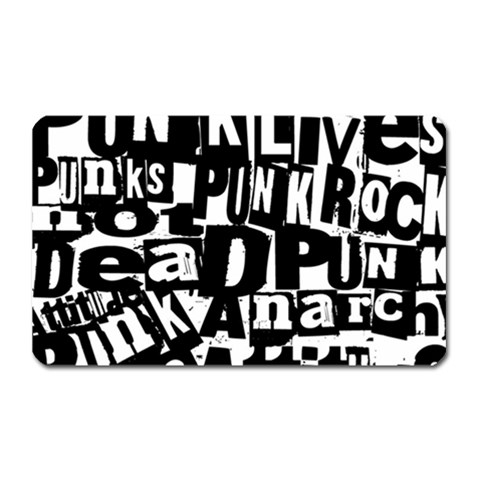 Punk Lives Magnet (Rectangular) from ArtsNow.com Front