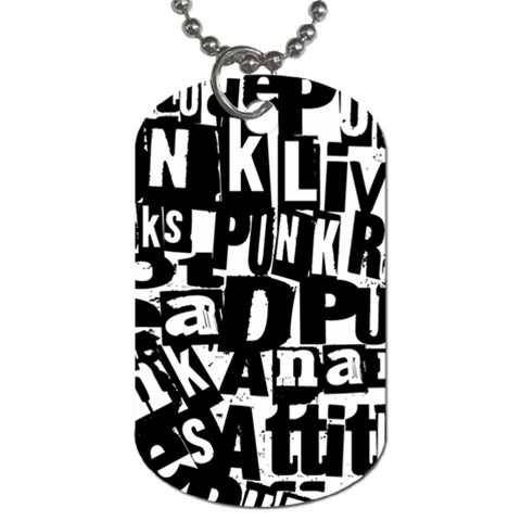 Punk Lives Dog Tag (One Side) from ArtsNow.com Front