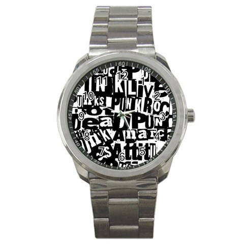 Punk Lives Sport Metal Watch from ArtsNow.com Front