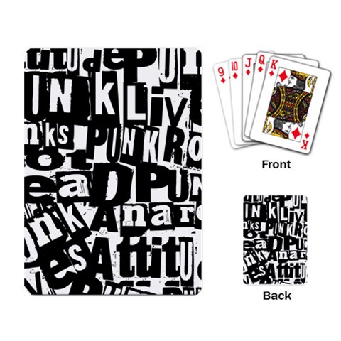 Punk Lives Playing Cards Single Design (Rectangle) from ArtsNow.com Back