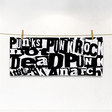 Punk Lives Hand Towel from ArtsNow.com Front