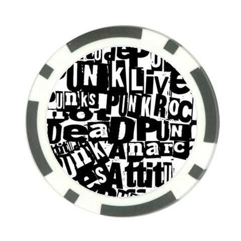 Punk Lives Poker Chip Card Guard (10 pack) from ArtsNow.com Front