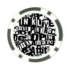 Punk Lives Poker Chip Card Guard (10 pack) from ArtsNow.com Front