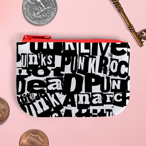 Punk Lives Mini Coin Purse from ArtsNow.com Front