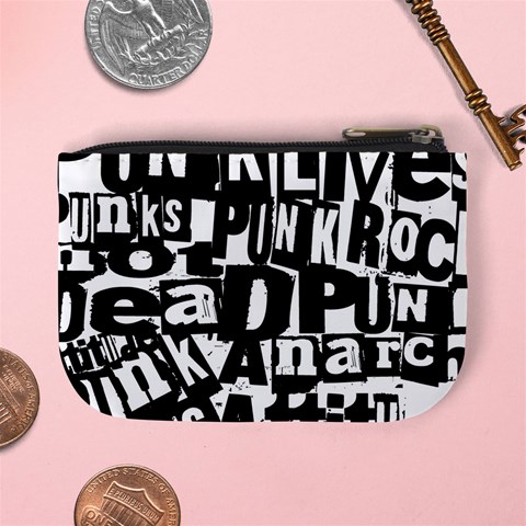 Punk Lives Mini Coin Purse from ArtsNow.com Back