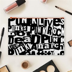 Punk Lives Cosmetic Bag (Large) from ArtsNow.com Front