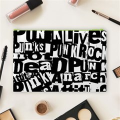 Punk Lives Cosmetic Bag (Large) from ArtsNow.com Back