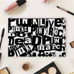 Punk Lives Cosmetic Bag (Large) from ArtsNow.com Back