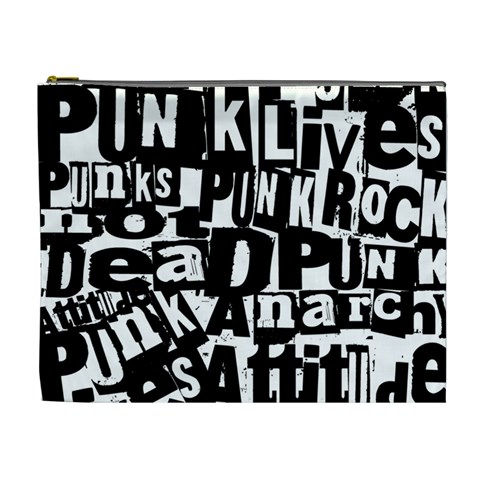 Punk Lives Cosmetic Bag (XL) from ArtsNow.com Front