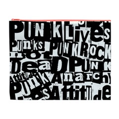 Punk Lives Cosmetic Bag (XL) from ArtsNow.com Front