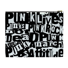 Punk Lives Cosmetic Bag (XL) from ArtsNow.com Back