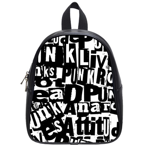 Punk Lives School Bag (Small) from ArtsNow.com Front