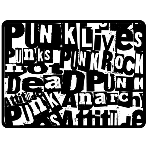 Punk Lives Fleece Blanket (Large)  from ArtsNow.com 80 x60  Blanket Front