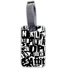 Punk Lives Luggage Tag (two sides) from ArtsNow.com Front