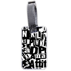 Punk Lives Luggage Tag (two sides) from ArtsNow.com Back