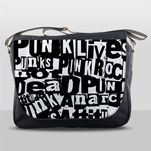 Punk Lives Messenger Bag from ArtsNow.com Front