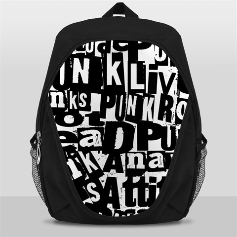 Punk Lives Backpack Bag from ArtsNow.com Front